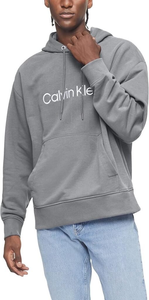 Hoodie logo bleu ardoise