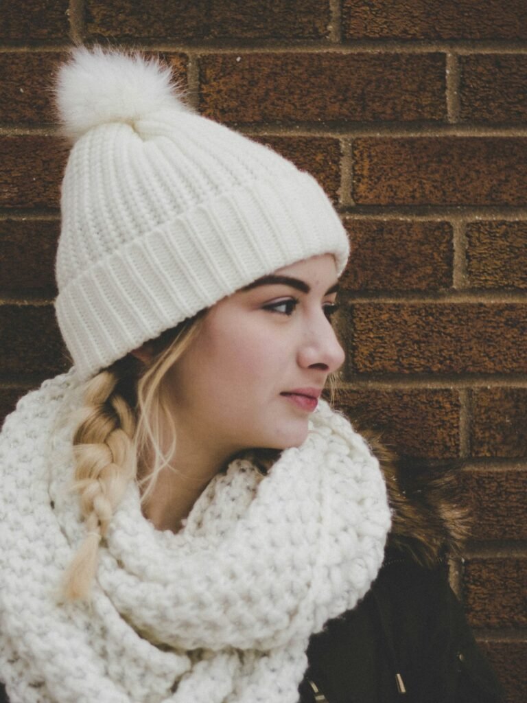 Bonnet à pompon & écharpe