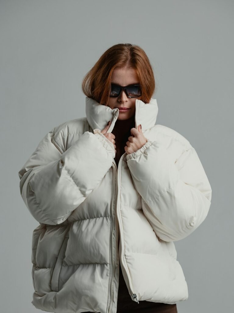 Doudoune courte oversize