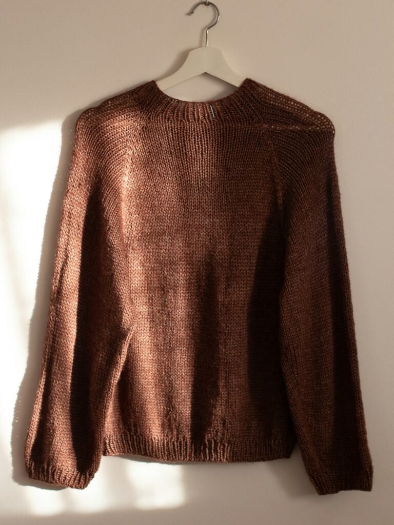 Pull col rond en maille