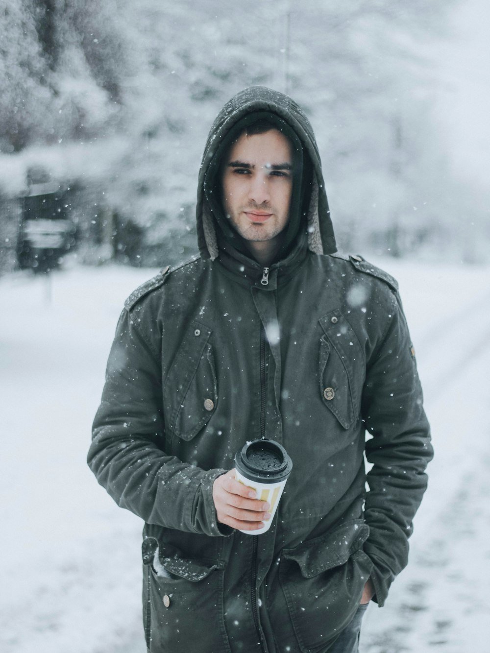 Parka imperméable à capuche