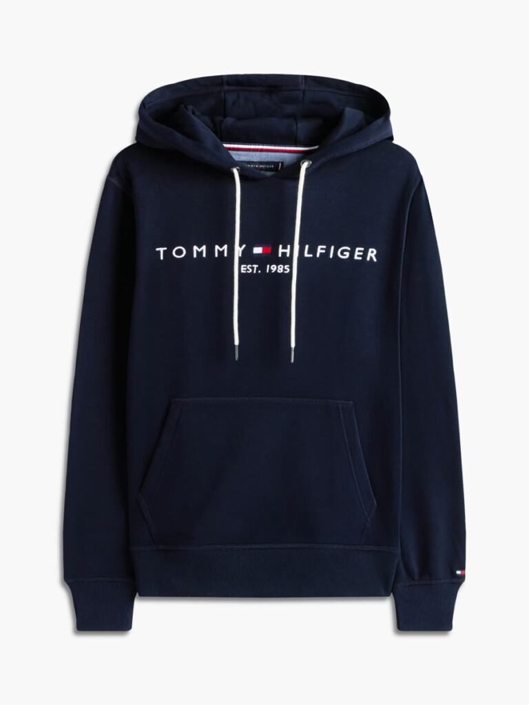 Hoodie logo brodé marine