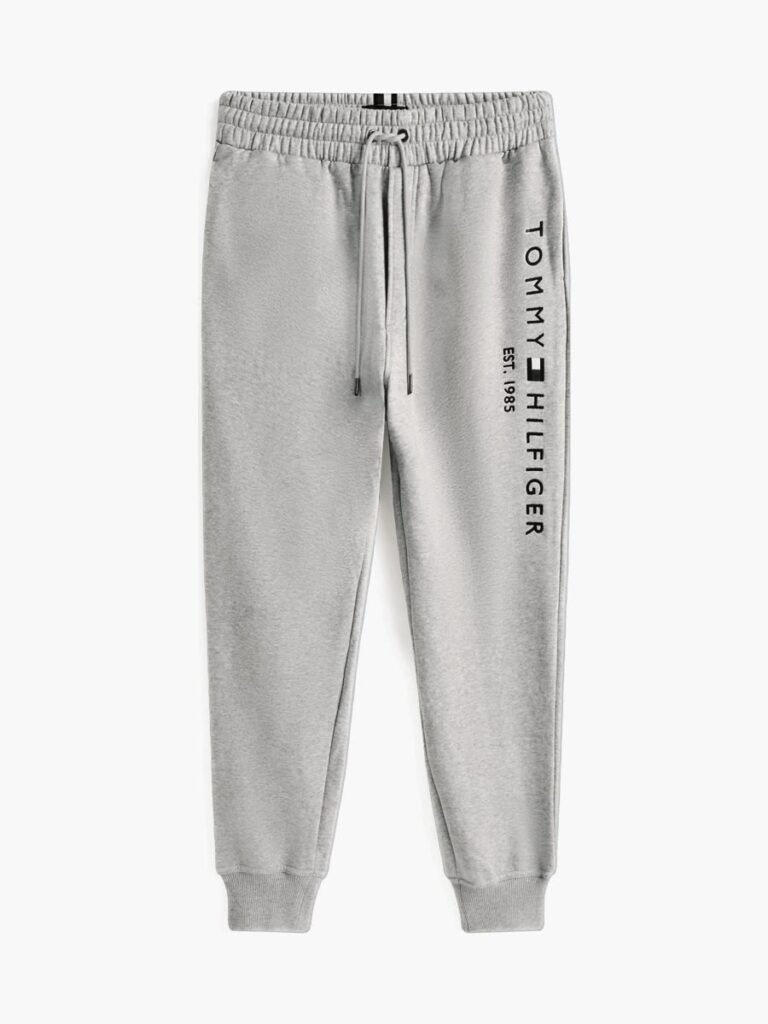 Jogging logo brodé gris chiné