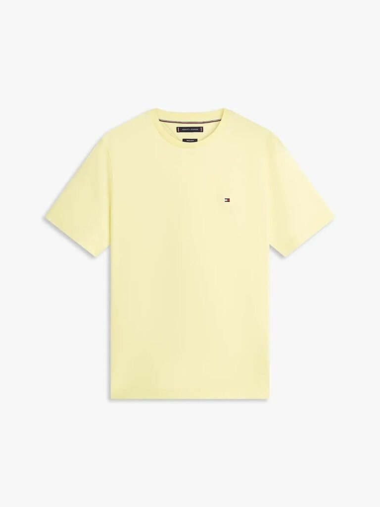 T-shirt col V jaune citron